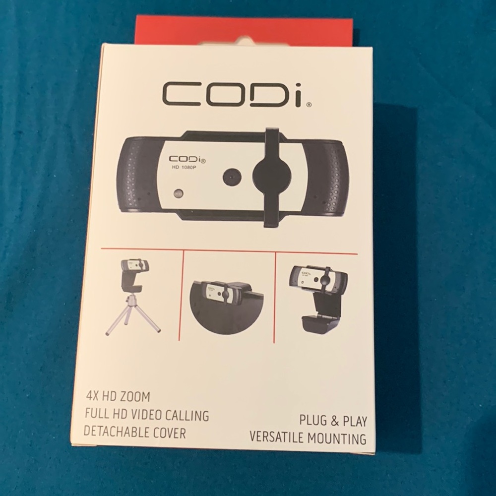 Codi 4x HD Zoom 1080p webcam